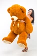 Величезний плюшевий ведмедик Teddy Boom Томмі 2 метри коричневий - зображення 2