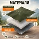 Широкий утеплений спальний мішок 200 х 70 см з капюшоном водонепроникний спальник у чохлі зелений - зображення 4