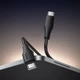 Кабель HOCO X124 Bien 60W silicone charging data cable C to C Black (6942007664448) - зображення 5