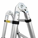 Алюмінієва телескопічна драбина-трансформер NASHA 3,2 м (1,6 + 1,6 м) з чохлом, до 150 кг - зображення 6