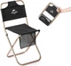 Складной лёгкий алюминиевый стул Naturehike MZ01 NH18M001-Z для кемпинга, рыбалки Black - изображение 2