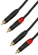 Profesjonalny kabel audio SSQ RCARCA1 2x RCA - 2x RCA (1 m) (5907688758726) - obraz 2