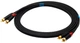 Profesjonalny kabel audio SSQ RCARCA1 2x RCA - 2x RCA (1 m) (5907688758726) - obraz 3