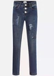 Джинсы для девочки Mayoral Skinny Fit с пайетками синие 162 см. 7534 - изображение 1