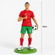 Коллекционная фигурка Cristiano Ronaldo 22см с мячом на подставке сувенир для фанатов футбола - изображение 3