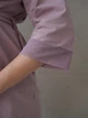 Халат трикотажний з бавовнита мікрофібрової сітки на рукавах "Soft&Lace" 3XL Аметист (2550000973913) - изображение 4