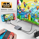 Док-станція Onshida 3в1 USB-C HDMI адаптер 4K 30Hz PD 100W USB 3.0 для Nintendo Switch MacBook Samsung DeX - зображення 5
