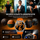 Чоловічий тактичний смарт-годинник Smart Watch з дзвінками, батареєю 710 mAh, HD-екраном 1,85″, ліхтариком і 100+ спортрежимами - зображення 6