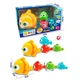 Детская магнитная игрушка-каталка Рыбки паровозик Fish Amuse 4 шт Развивающий игровой поезд из рыбок на магните 618-2 - изображение 2