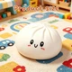 Мягкая игрушка пельмень 25см белая подушка антистресс хинкали обнимашка паровой пирожок восстаналивает форму - изображение 2