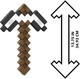 Залізний кирок Minecraft 35 см Коричневий JLJ38 (0194735365029) - зображення 2