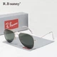 Солнцезащитные очки Aviator унисекс поляризованные UV400 стильные авиаторы люкс качество, унисекс, Green Golden - изображение 3