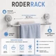Раздвижной держатель для полотенец на присосках RoderRack, от 60 до 112 см - изображение 2