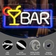 Неоновая LED вывеска “BAR” с коктейлем 16.5×8.7” (USB, диммируемая) - изображение 2