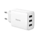 Мережевий зарядний пристрій Baseus Compact Charger 3U 17W EU White - изображение 1