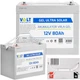 Аккумуляторная батарея Volt Polska GEL ULTRA SOLAR 12V 80Ah (6AKUGEL080) - изображение 3