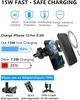 Беспроводное магнитное автомобильное зарядное устройство IDOLCO 15 Вт для iPhone 16/15/14/13/12 с креплением на панель или дефлект - изображение 6