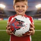 Мяч футбольный TK Sport №5 420 грамм White/Red (C44442/4) - изображение 4