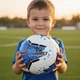 М'яч футбольний TK Sport №5 420 грам Blue/White (C44442/2) - зображення 6