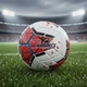Мяч футбольный TK Sport №5 420 грамм White/Red (C44442/4) - изображение 9