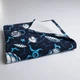 Пляжное полотенце большое тонкое махровое с принтом GM Textile 70х150 см 300 г/м2 (Синий) - изображение 1