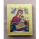 Писаная греческая икона Божией Матери 15×19 см - изображение 2
