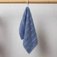 Махровий кухонний рушник зі смужками 30х50 см 400г/м2 GM Textile (Синій) - зображення 3