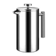 Кофейный заварник френч-прес Choxila 12256 800 мл Silver - изображение 1