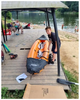Надувной каяк двухместный 321x88 см для отдыха на воде оранжево-черный Bestway LS-3248 - зображення 9