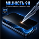 Защитное стекло для iPhone 17 Pro антишпион Privacy черное приватное стекло 3D 9H на экран с защитой от царапин - изображение 4