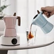 Гейзерная кофеварка с двойным клапаном MHW-3BOMBER Double Valve Moka Pot 100 мл Голубая (M6575BL-OS) - изображение 2