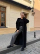 Кардиган пухнастий вільного прямого крою One size Чорний 2067 - зображення 2