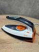 Утюг дорожный для одежды DSP KD-1068 1200 Вт (с керамической подошвой, складной) Белый с оранжевым - изображение 1