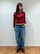 Лонгслив длинный женский Uniqlo 987324447 L Красный (1160532000) - изображение 2