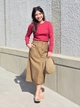 Лонгслив длинный женский Uniqlo 987324447 L Красный (1160532000) - изображение 10