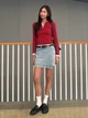 Лонгслив длинный женский Uniqlo 987324447 L Красный (1160532000) - изображение 14