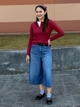 Лонгслив длинный женский Uniqlo 987324447 L Красный (1160532000) - изображение 15