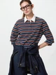 Поло женское UNIQLO 465486541 M Коричневое/Синее (1159863346) - изображение 3