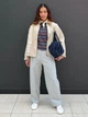 Поло женское UNIQLO 465486541 M Коричневое/Синее (1159863346) - изображение 9