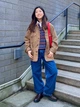 Поло женское UNIQLO 465486541 M Коричневое/Синее (1159863346) - изображение 11