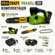 Пила цепная безщеточная аккумуляторная Procraft PKA42Li 20В 2 АКБ 4Ач c автосмазкой, ручная мини электропила для обрезки деревьев и сада - изображение 2