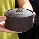 Пепельница керамическая закрытая с крышкой «Антитабак» 11.8 см Темно-коричневая - изображение 5