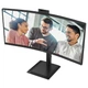 Монитор AOC 34" CU34E4CW, WQHD, VA, 120Гц, изгн., 2xHDMI, DP, USB-C, RJ-45, USB-hub, CAM, HAS - изображение 3