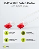 Патч-корд Goobay RJ45 UTP6 2.0m patch Slim Flexi PoE D=3.6mm Cu білий(75.09.3693) - зображення 2