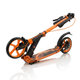 Самокат двухколесный складной с колесами 200мм и дисковым тормозом Scooter Prime 1364 Orange-Black - зображення 5