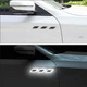 Светоотражающие декоративные наклейки для авто SafetyStickers, белые, 6 штук - изображение 3
