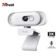 Веб-камера TRUST 26180 Tomar 2K QHD Webcam White - изображение 1