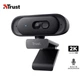 Веб-камера Trust 26141 Tomar 2K QHD Webcam Black - изображение 1