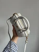 Сумка жіноча шкіряна з принтом в стилі Coach Rowan White Satchel In Signature Canvas - изображение 8