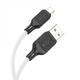 Кабель силиконовый для зарядки и передачи данных USB Type-A - Micro-USB 1 м HOCO X90 Cool 2.4A Белый - изображение 1